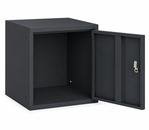 Open cube locker antraciet