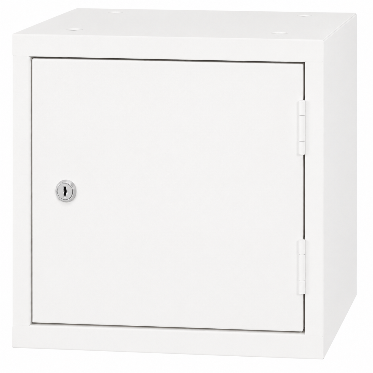 Vooraanzicht witte cube locker