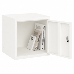 Cube locker open deur met boeken