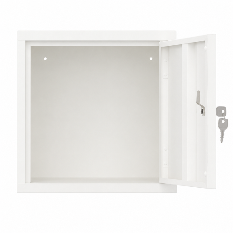 Open cube locker RAL9010
