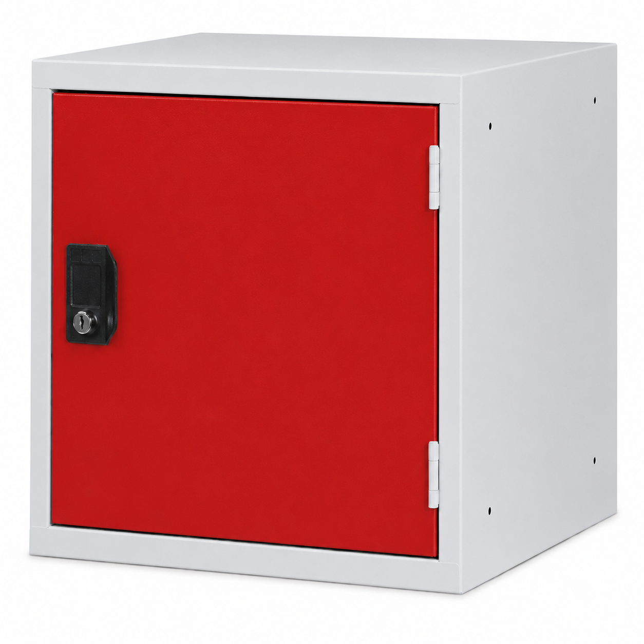 OKK locker 45cm met rode deur RAL3000