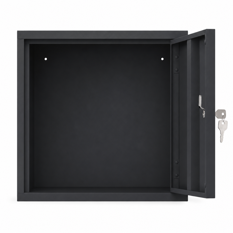 Open cube locker met cilinderslot en sleutels