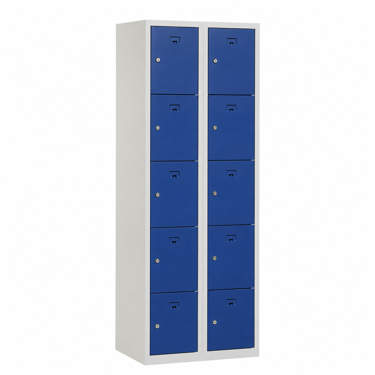 Locker PH 180-2.10 grijze romp blauwe deuren