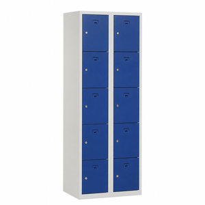 Locker PH 180-2.10 grijze romp blauwe deuren