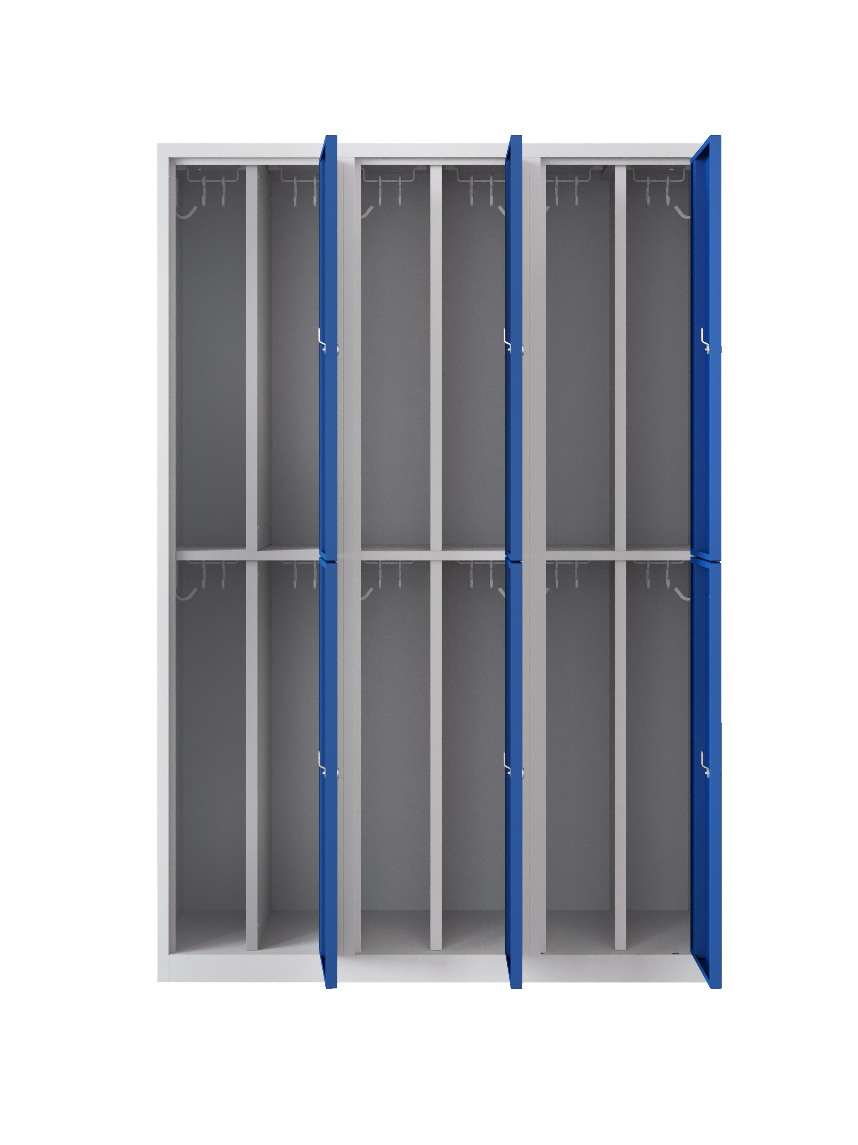 Garderobekast PHTD grijs/blauw van Ceha Europe