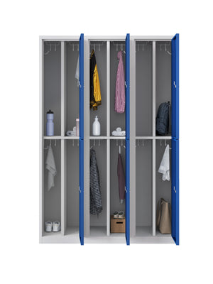 PHTD garderobekast 180-3.6 grijs/blauw