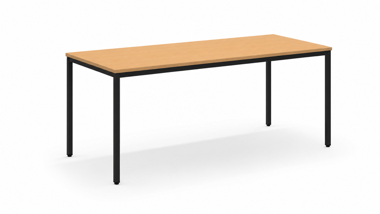Kantinetafel PM 180x80 in zwart/beuken