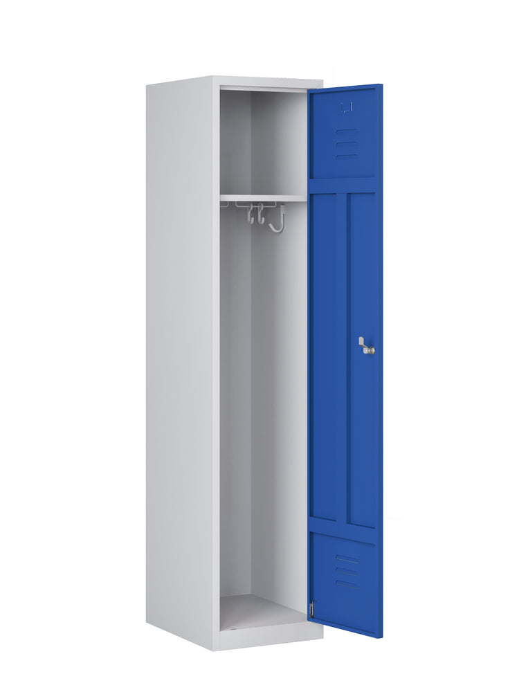 RHT locker 180 1.1 grijs/blauw met deur