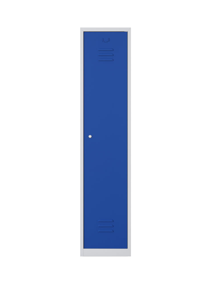 RHT locker 180 1.1 grijs/blauw vooraanzicht