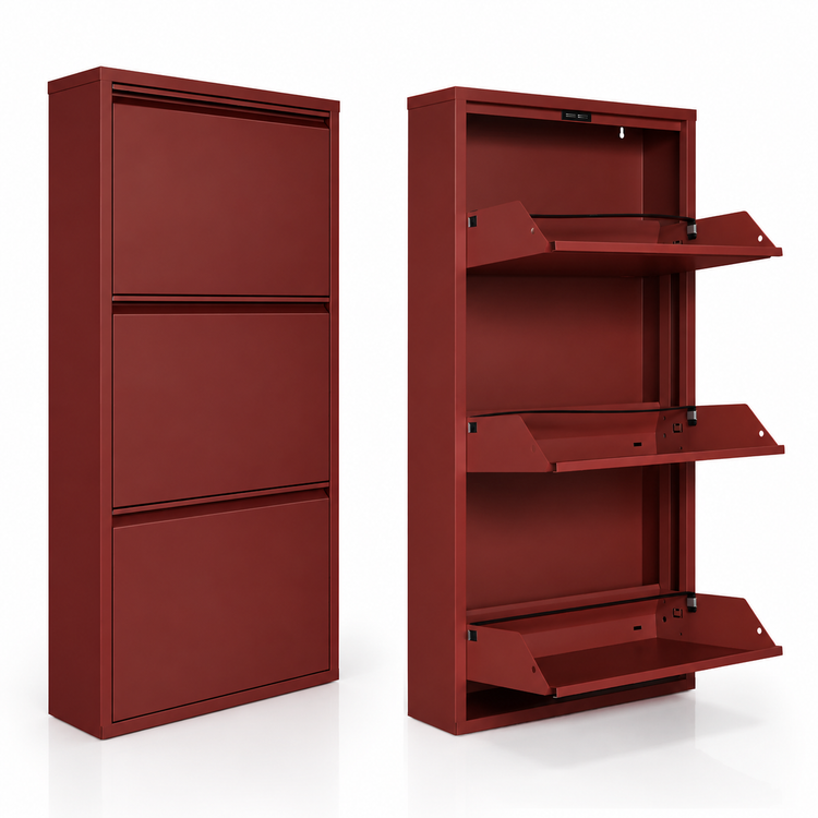 Set van 2 schoenenkasten vooraanzicht