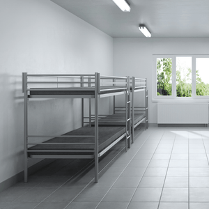 Stapelbed in gedeelde ruimte