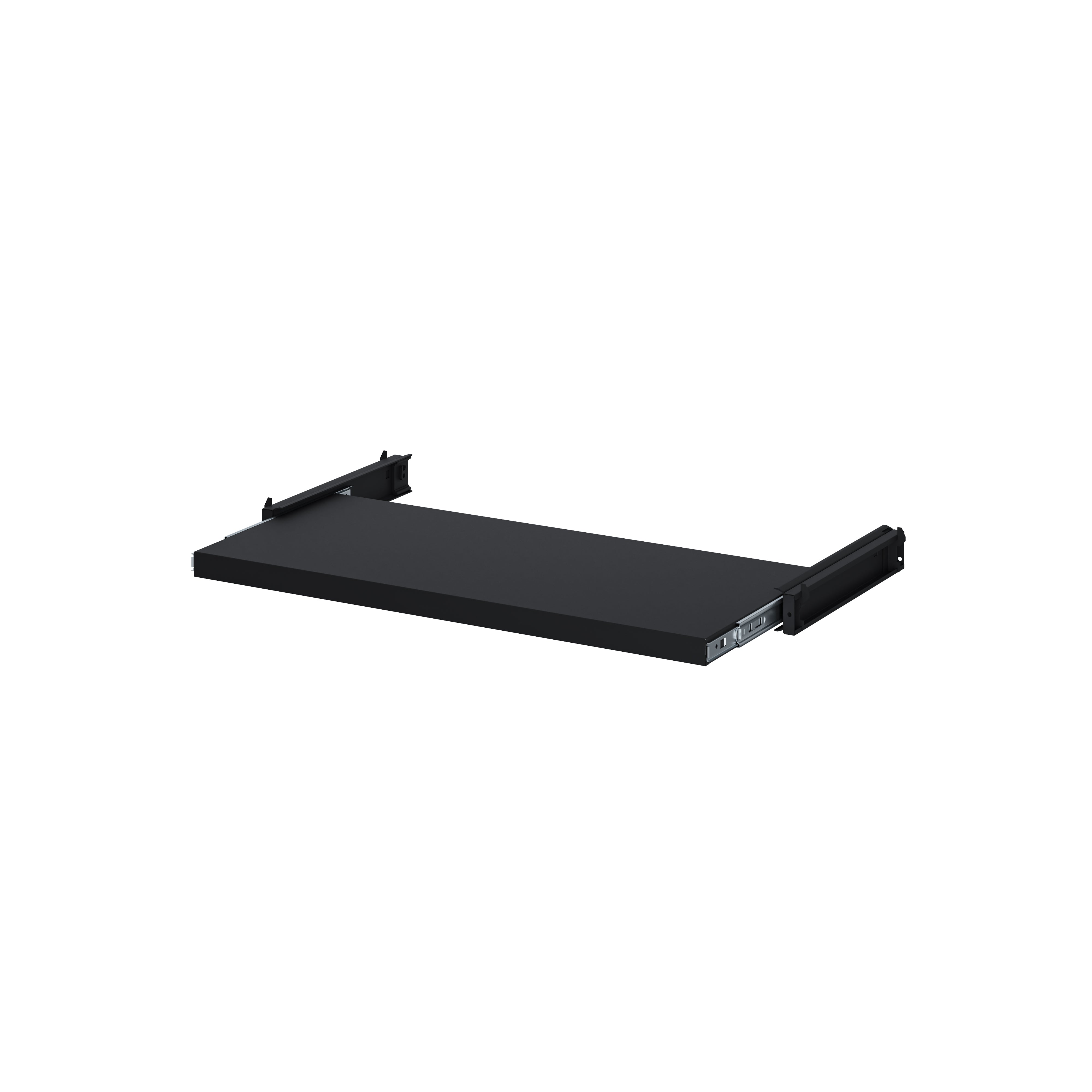 Uittrekbaar legbord 100 cm in zwart