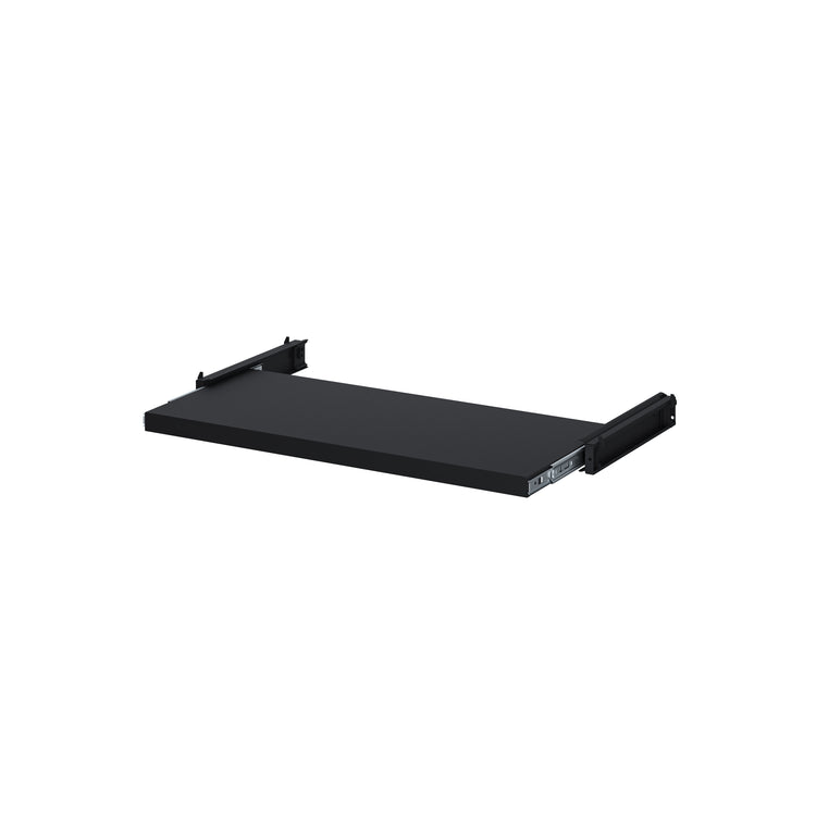 Uittrekbaar legbord 100 cm in zwart