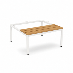 Zitbank wit/beuken 80 cm