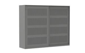 Akoestische schuifdeurkast DSDA 160x200 in RAL9006