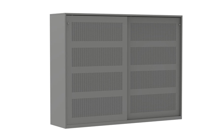 Akoestische schuifdeurkast DSDA 160x200 in RAL9006