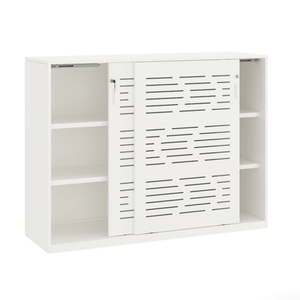 Witte akoestische schuifdeurkast 