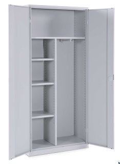 Grijze bezem/schoonmaakkast Ceha Europe