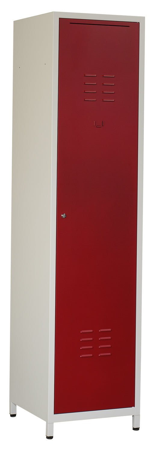 Brandweerkast ITF 208x55 cm in rood en lichtgrijs