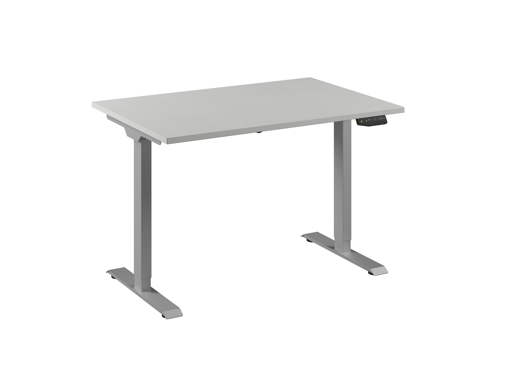 Ceha Europe bureau 120x80 met wit blad en aluminium onderstel