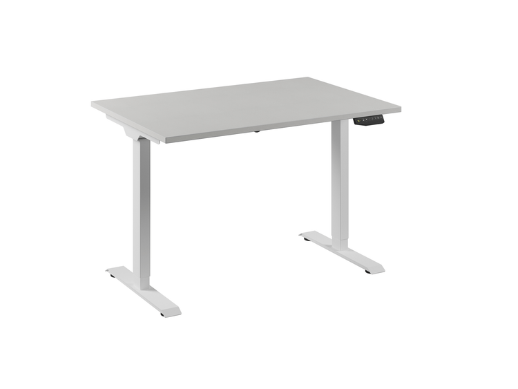 Ergonomisch werkbureau van Ceha Europe in volledig wit