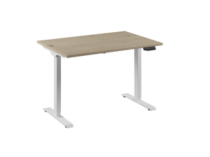 Ceha Europe bureau 120x80 met eiken wit blad en wit onderstel