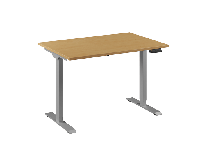 Ceha Europe bureau 120x80 met beuken blad en aluminium onderstel