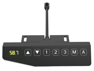 Bediening van het Adjust 1 Plus sta zit bureau 