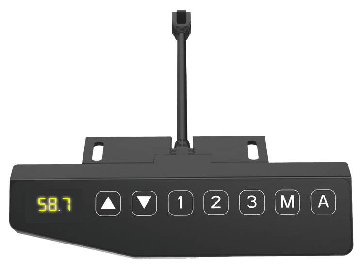 Bediening van het Adjust 1 Plus sta zit bureau 