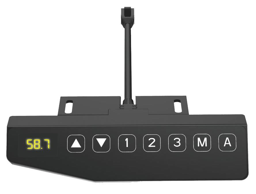 Bediening van het Adjust 1 Plus sta zit bureau 