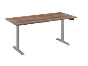 Adjust 1 plus verstelbaar bureau in aluminium havanna uitvoering