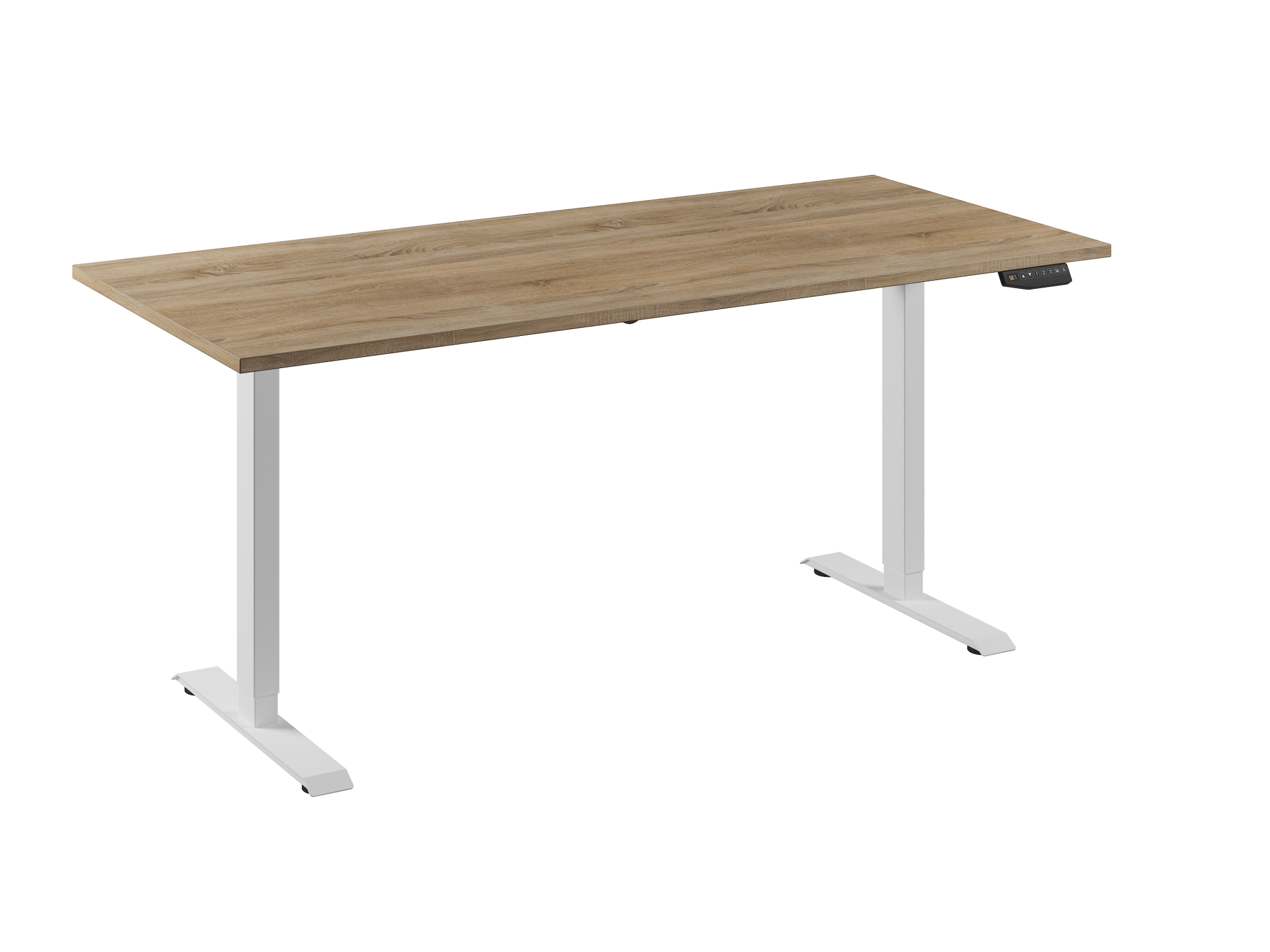 Verstelbaar bureau wit robson 180x80 voor kantoor