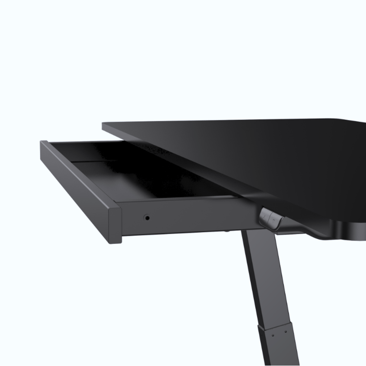 Detail van de uittrekbare lade 