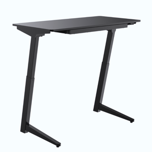 Bureau adjust 1 plus zwart met design poot