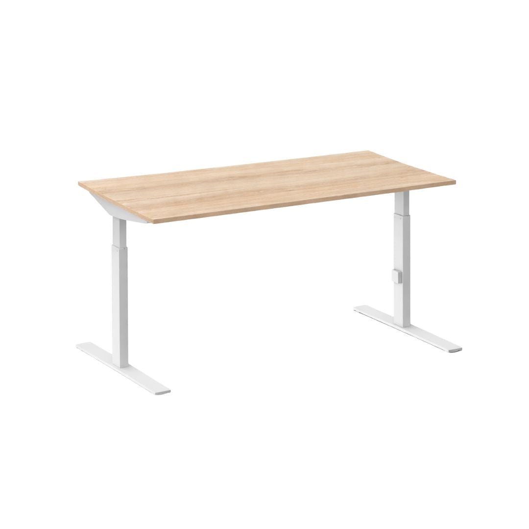 Bureau Click-T 120x60 Wit/Eiken wit