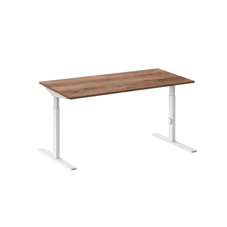 Bureau Click-T 120x60 Wit/Eiken tabak