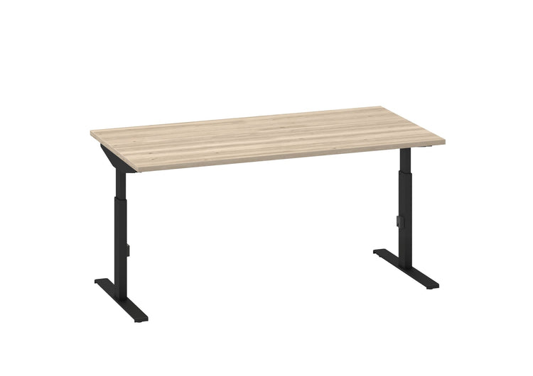 Bureau Click-T 140x80 Zwart/Eiken wit