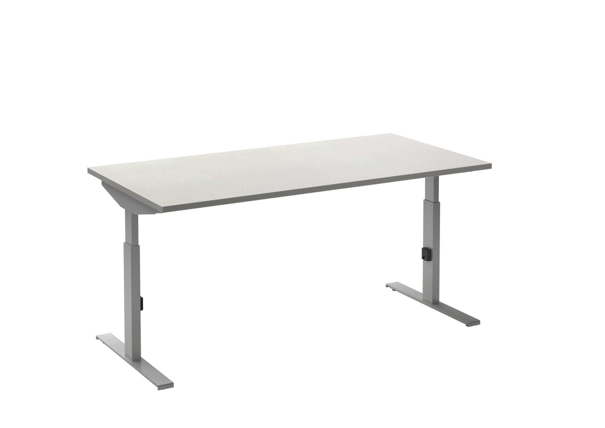 Bureau Click-T 160x80 Aluminium/Wit