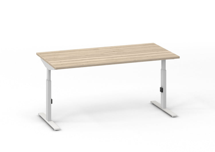 Bureau Click-T 160x80 Wit/Eiken wit