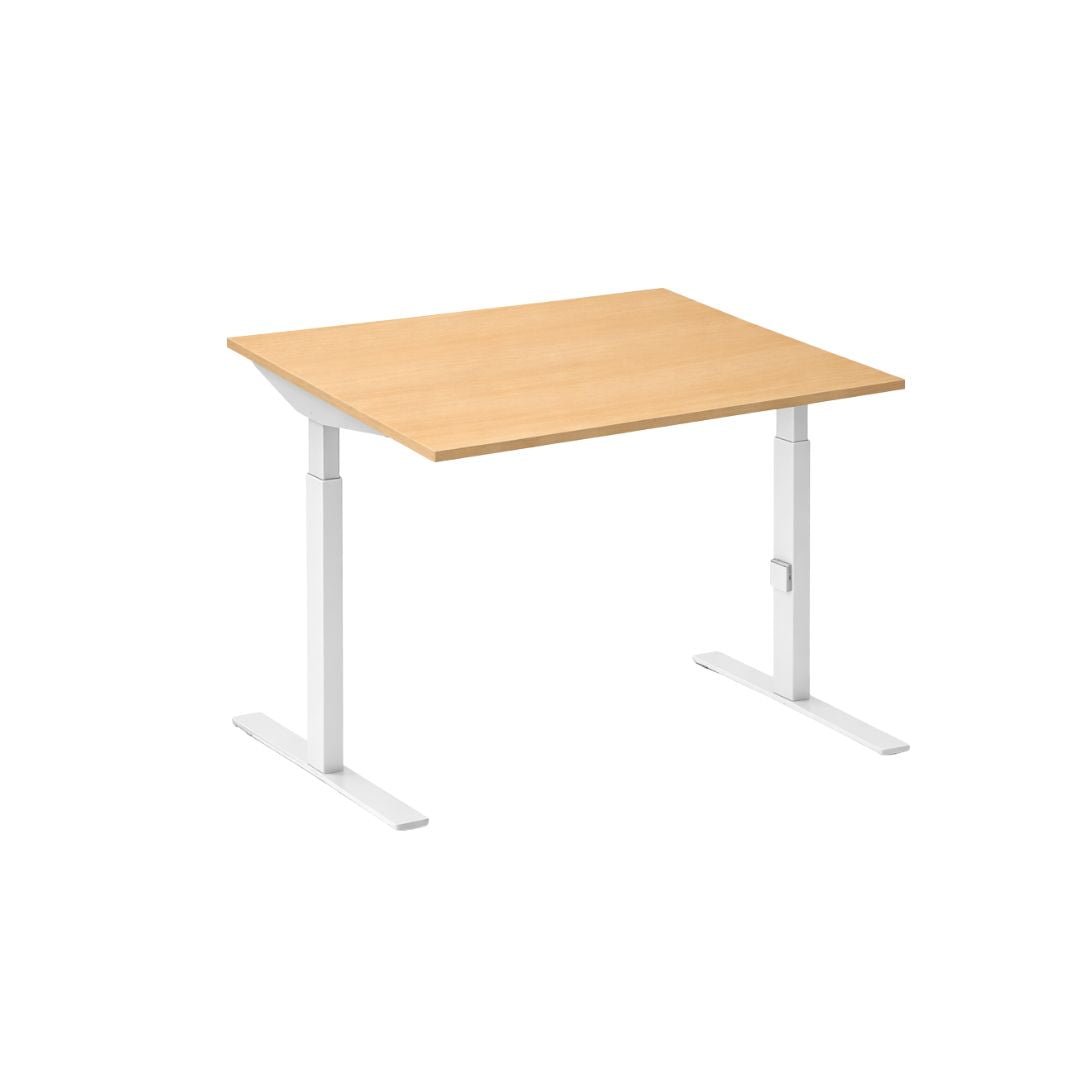 Bureau Click-T 80x80 Wit/Beuken