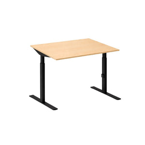 Bureau Click-T 80x80 Zwart/Ahorn