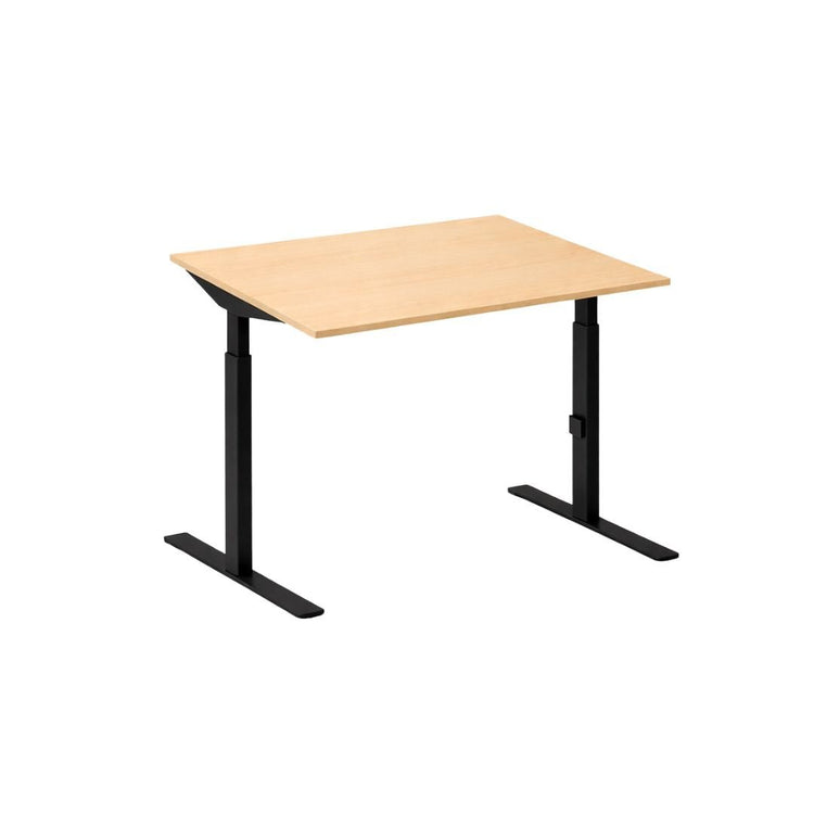 Bureau Click-T 80x80 Zwart/Ahorn