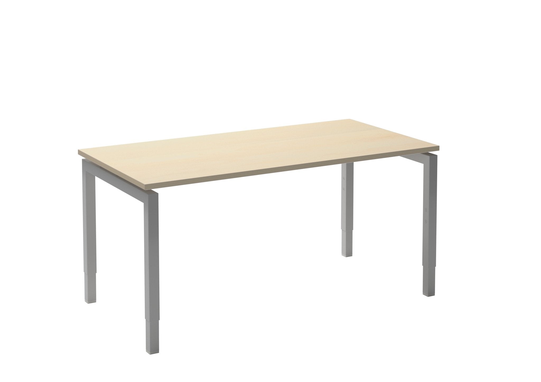 Bureau Easy 4 180x90 met wit frame en ahorn blad