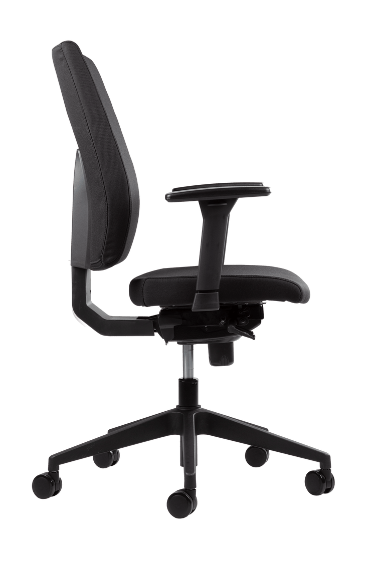 Zijkant van bureaustoel Rock Zwart