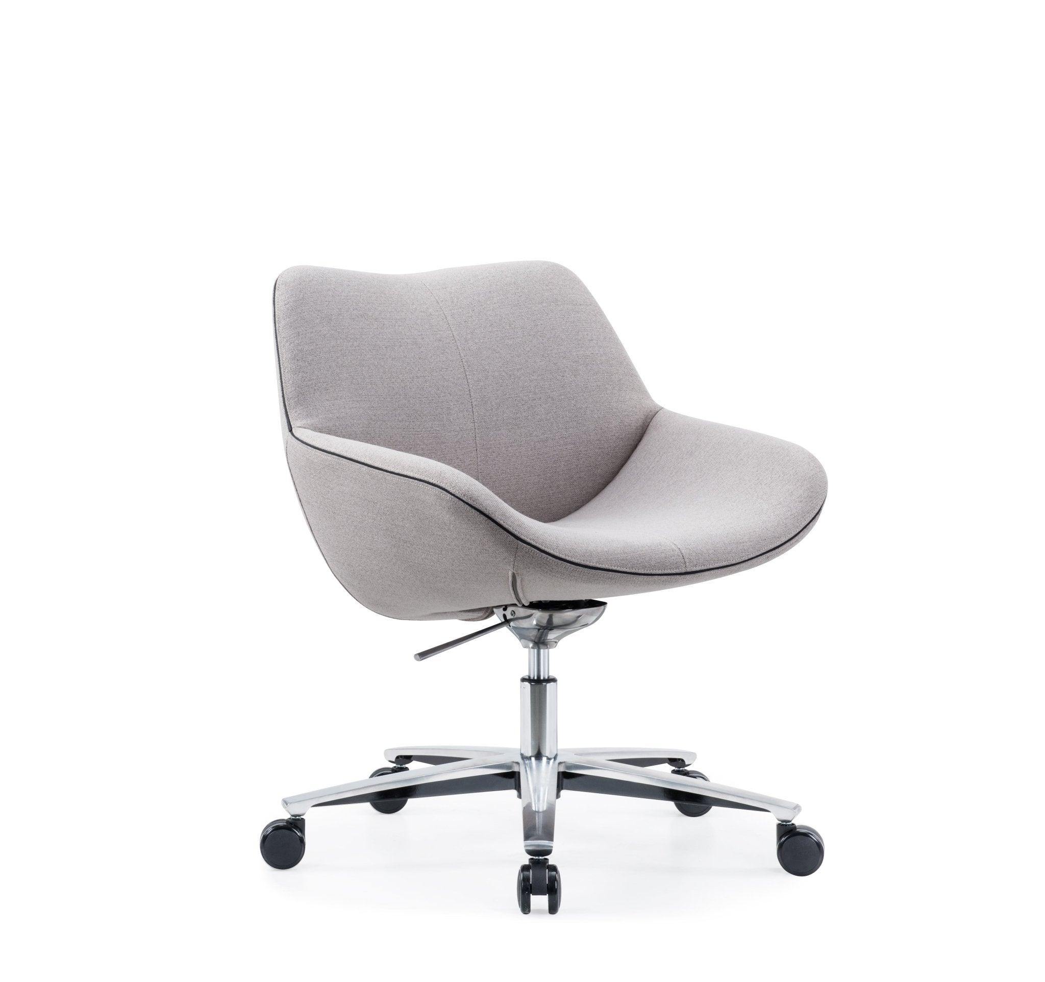 Lichtgrijze conferentiestoel geschikt voor kantoren en overleg van Ceha Europe