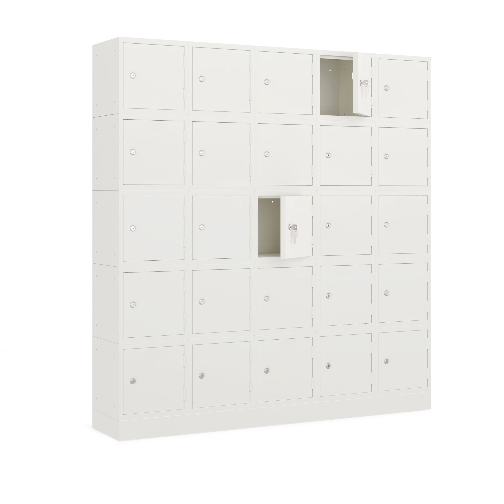 Locker opstelling gemaakt tot een grote Cube locker