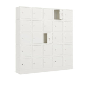 Locker opstelling gemaakt tot een grote Cube locker