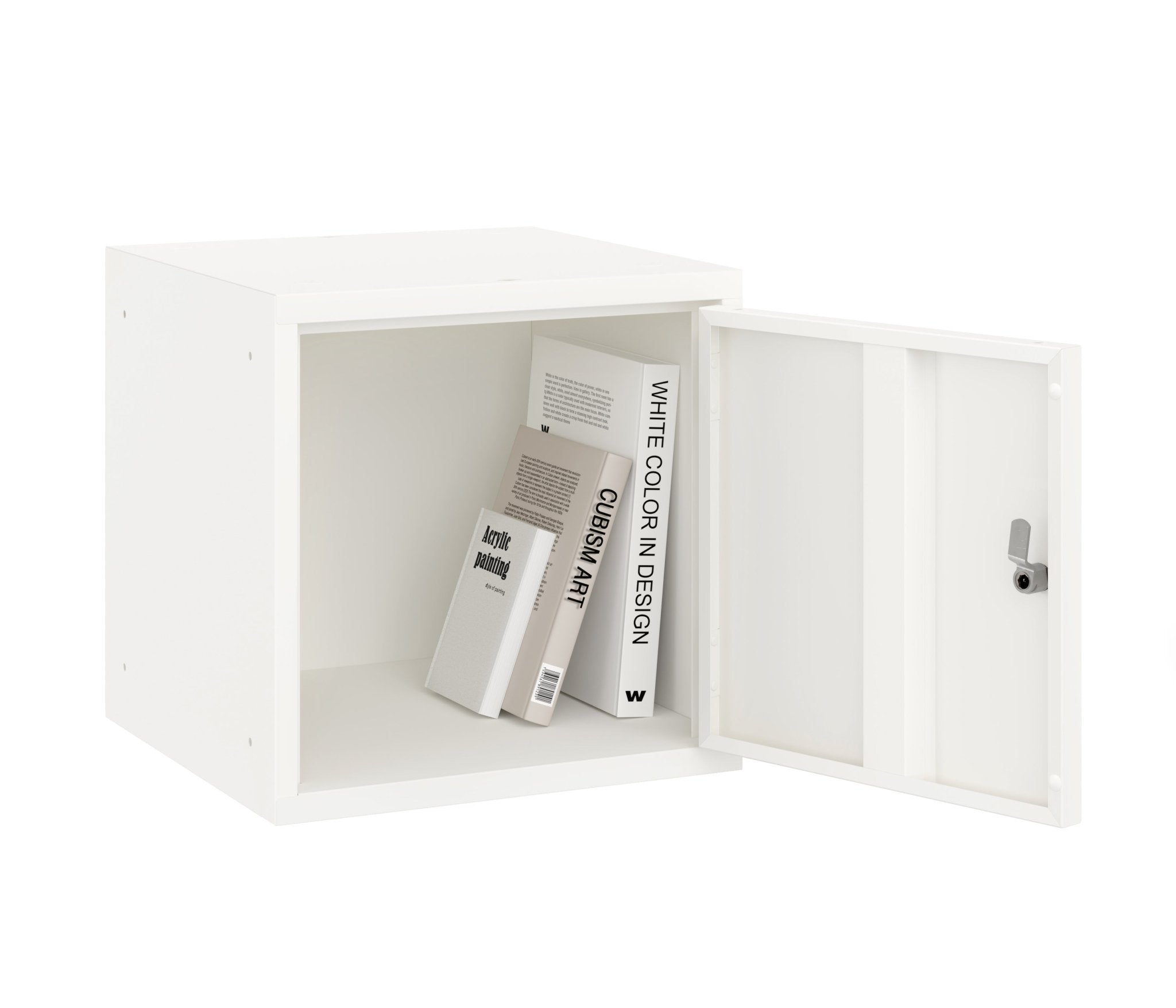 Ingerichte witte cube locker Ceha Europe 