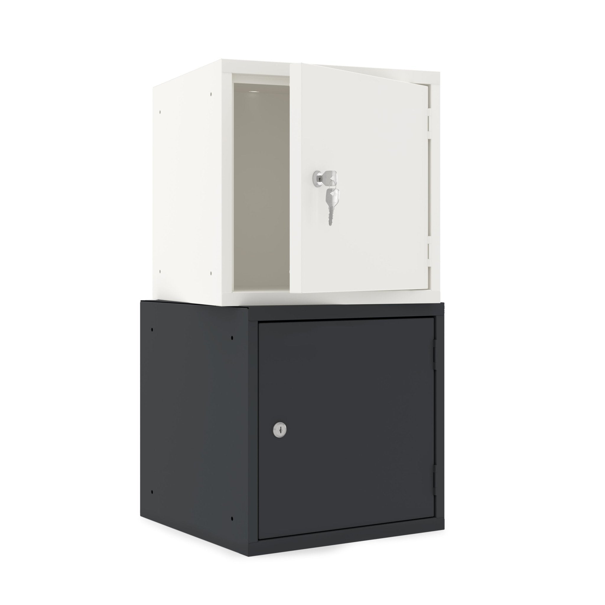 Licht en donker contrast cube lockers