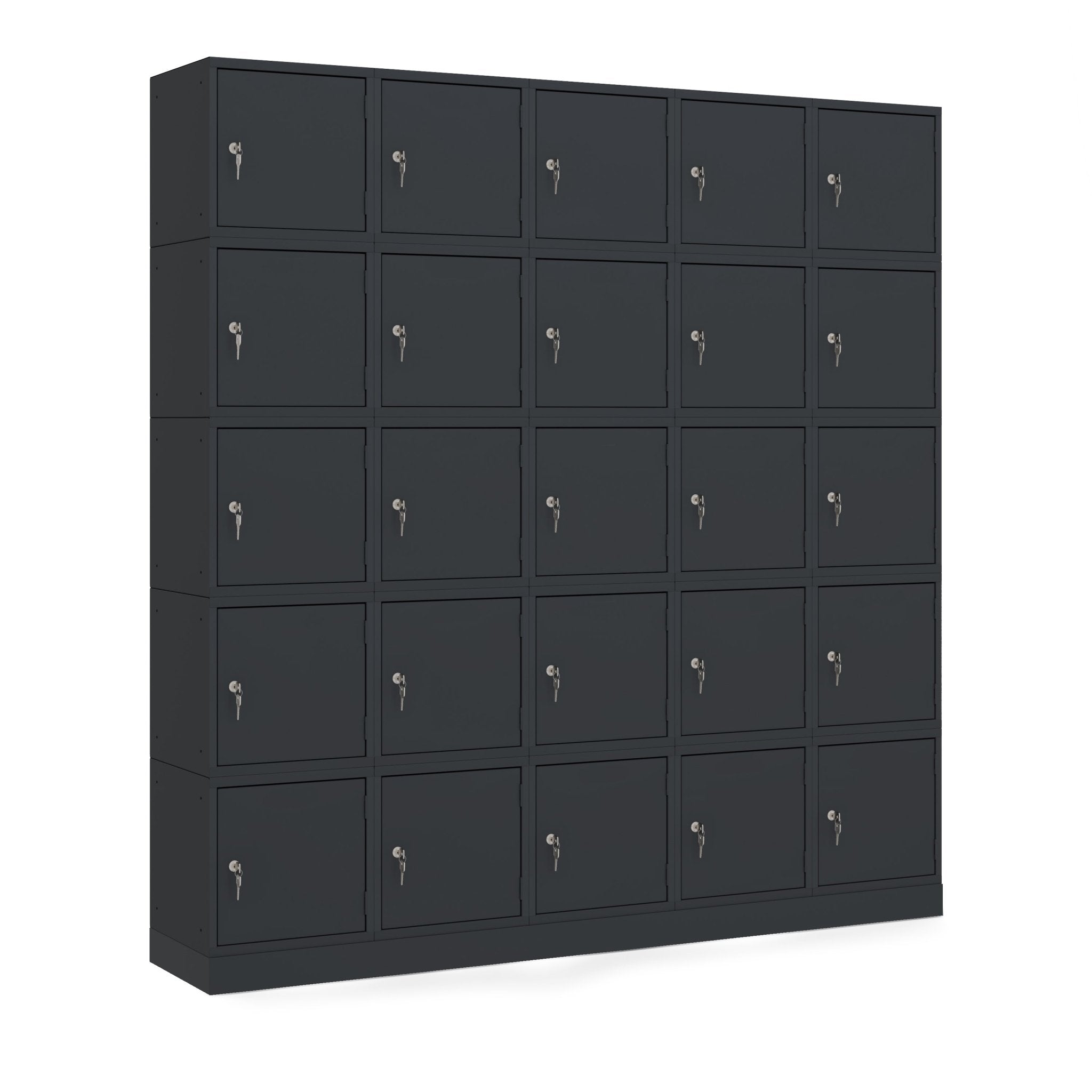 Grote lockeropstelling van Cube lockers